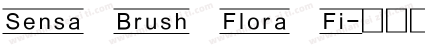 Sensa Brush Flora Fi字体转换